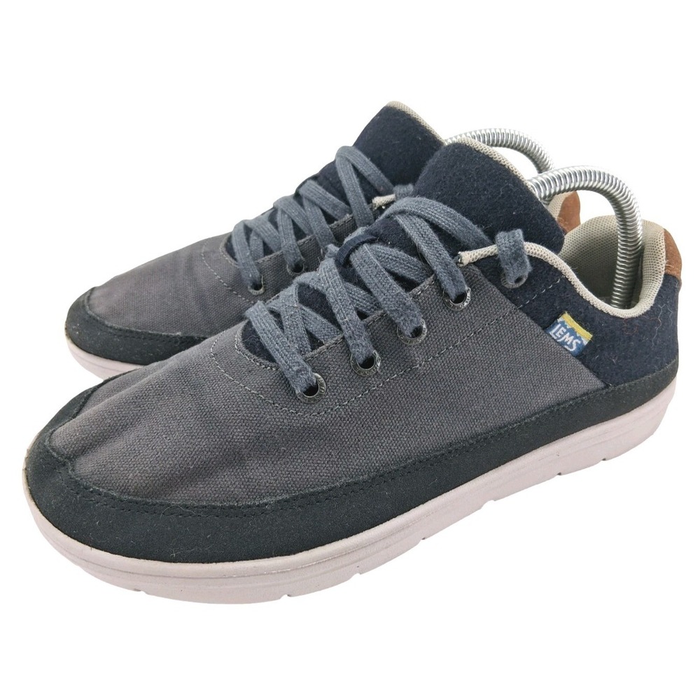 Lems Chillum Shoes Mens 8.5 Wmns 10 Varsity Blue Canvas Lace Up Casual Sneakers